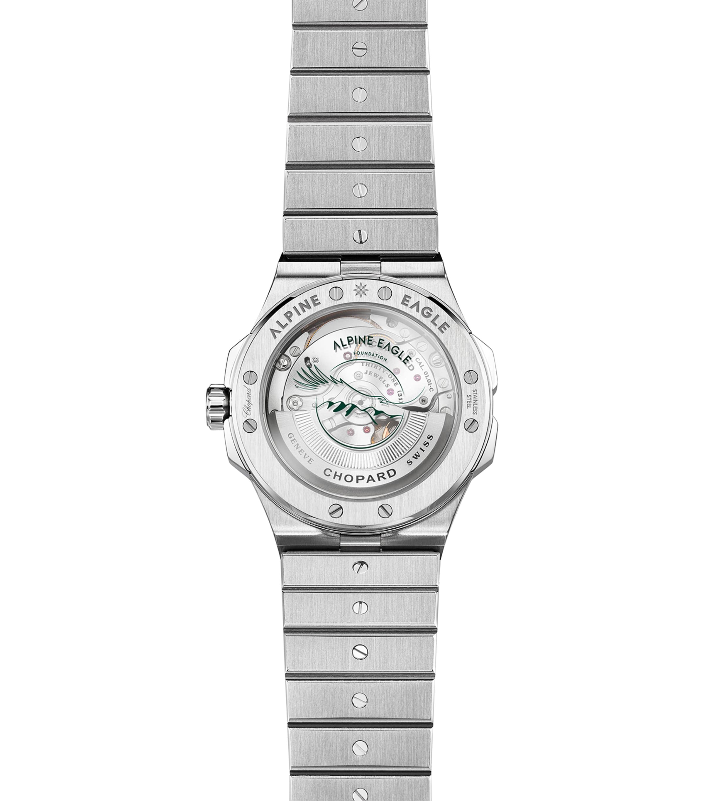 Chopard Alpine Eagle stainless steel watch 41mm - British product