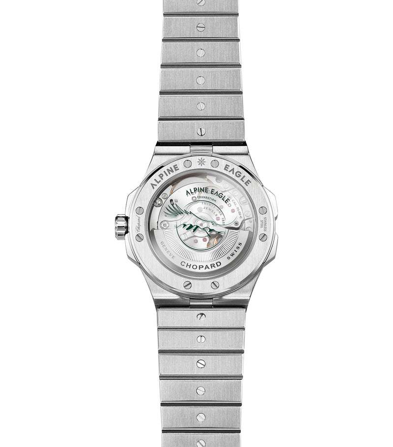 Chopard Alpine Eagle stainless steel watch 41mm - British product