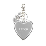 Lador heart-shaped hair brush Silver, imported from the UK