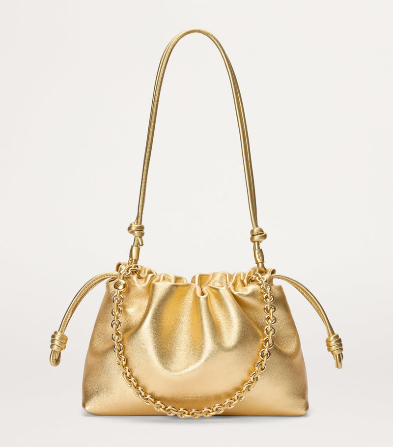 LOEWE medium metallic leather Flamenco purse, imported from the UK