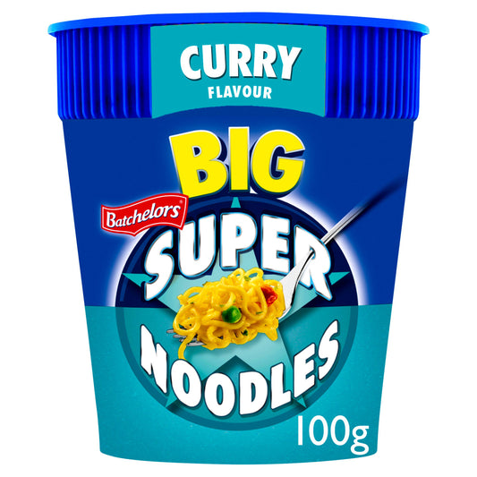 Batchelors Big Super Noodles Pot Curry Flavour 100g Instant snack & meals Sainsburys   