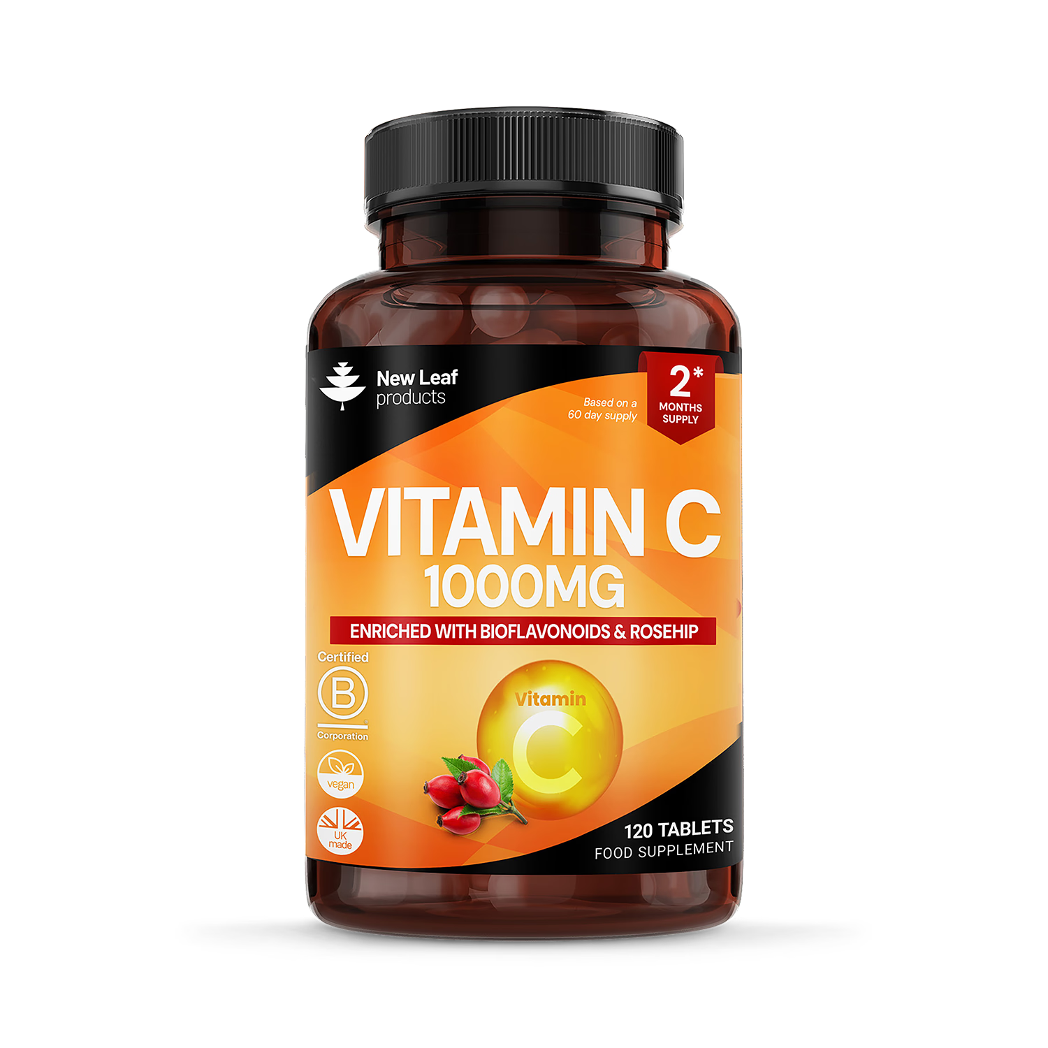 New Leaf Products Vitamin C tablets 120 tablets - British product