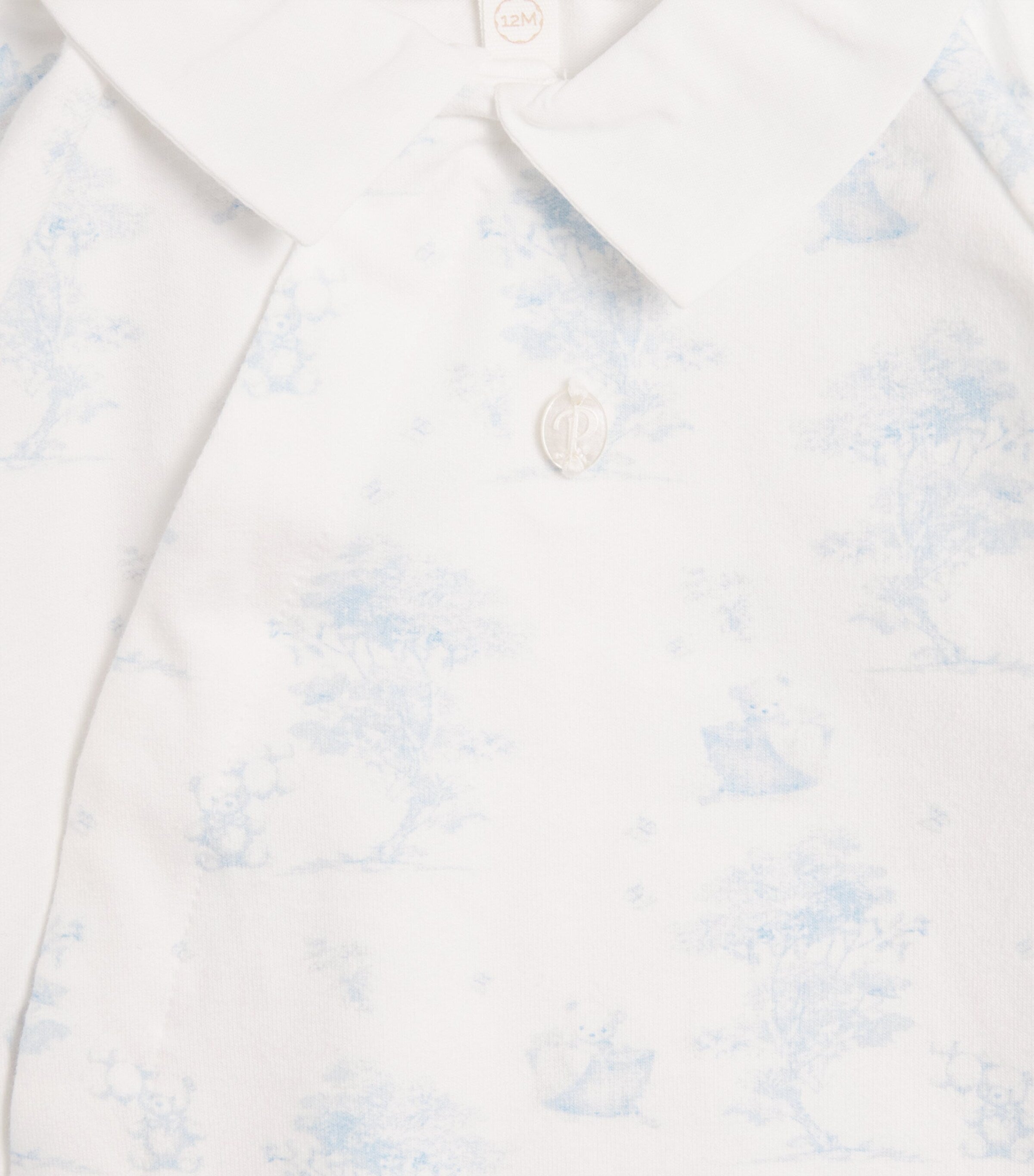 Patachou stretch-cotton printed all-in-one 1-24 months, imported from the UK