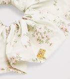 Sandro Paris cotton floral scrunchie, imported from the UK