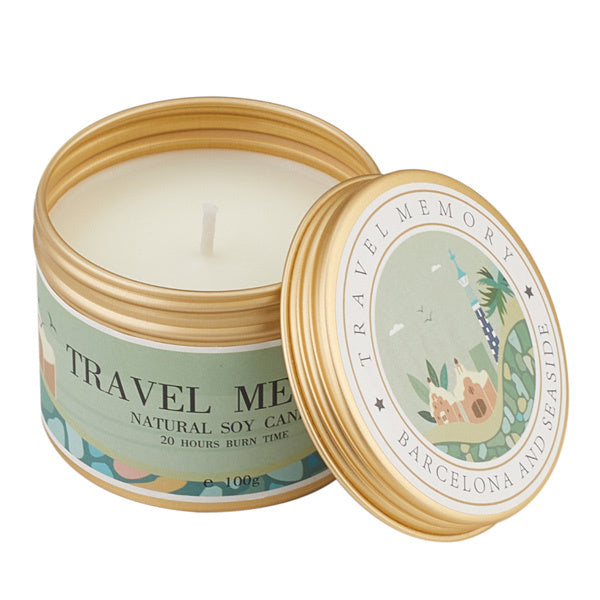 Livingandhome soy wax scented candle Fuzzy Kiwi Fruit 100g, UK version