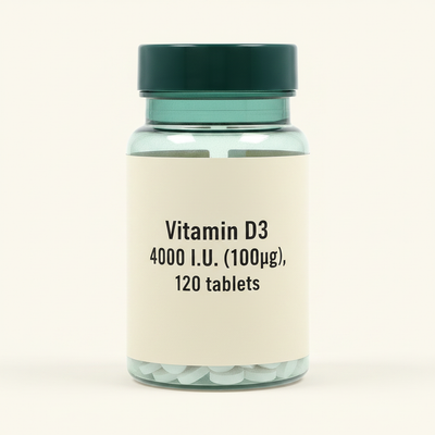 Holland & Barrett Vitamin D3 4000 I.U. tabletter 120