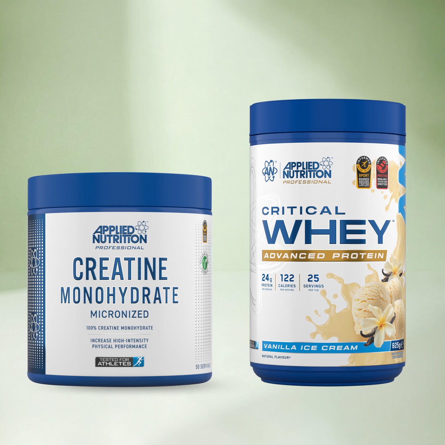 Applied Nutrition Critical Whey vanilla and creatine bundle - British product
