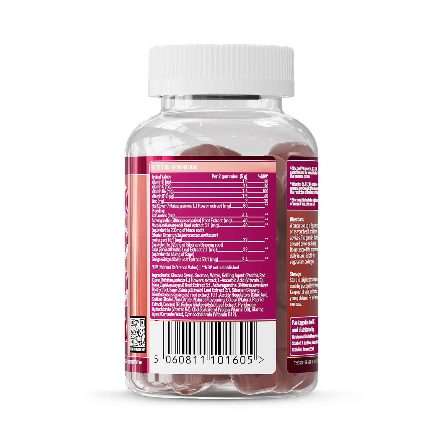 Nutrigums perimenopause support gummies 60 count (British brand)
