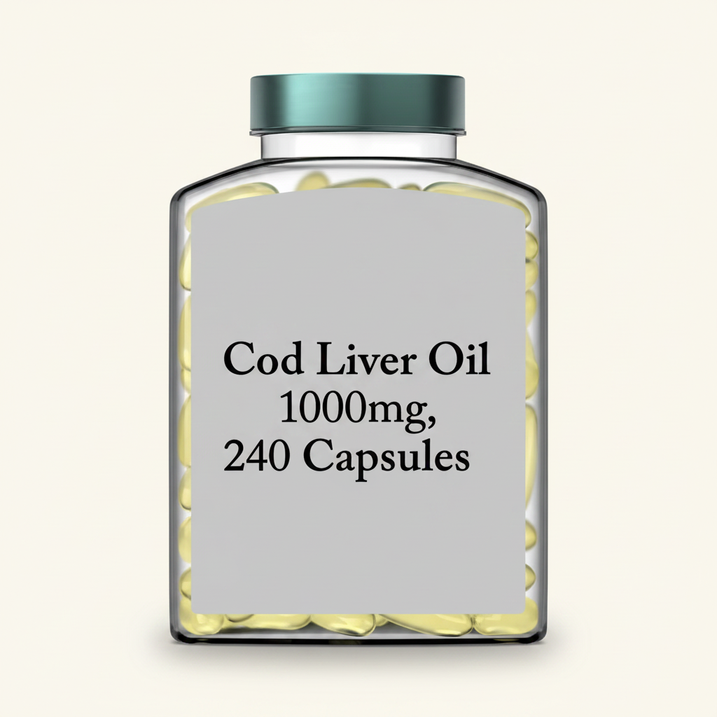 Holland & Barrett Pure Cod Liver Oil 1000mg 60 Capsules