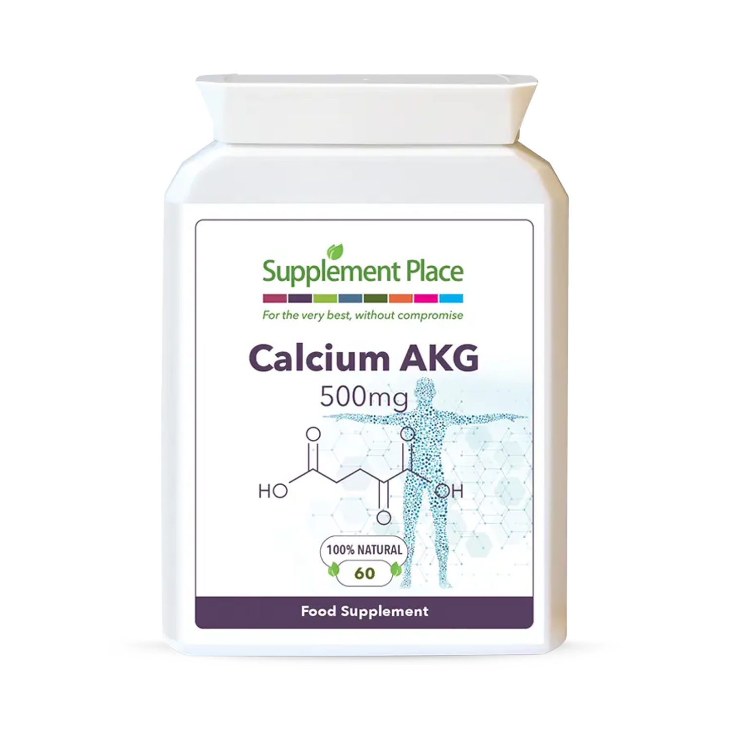 Supplement Place Calcium AKG 500mg 60 capsules, UK version