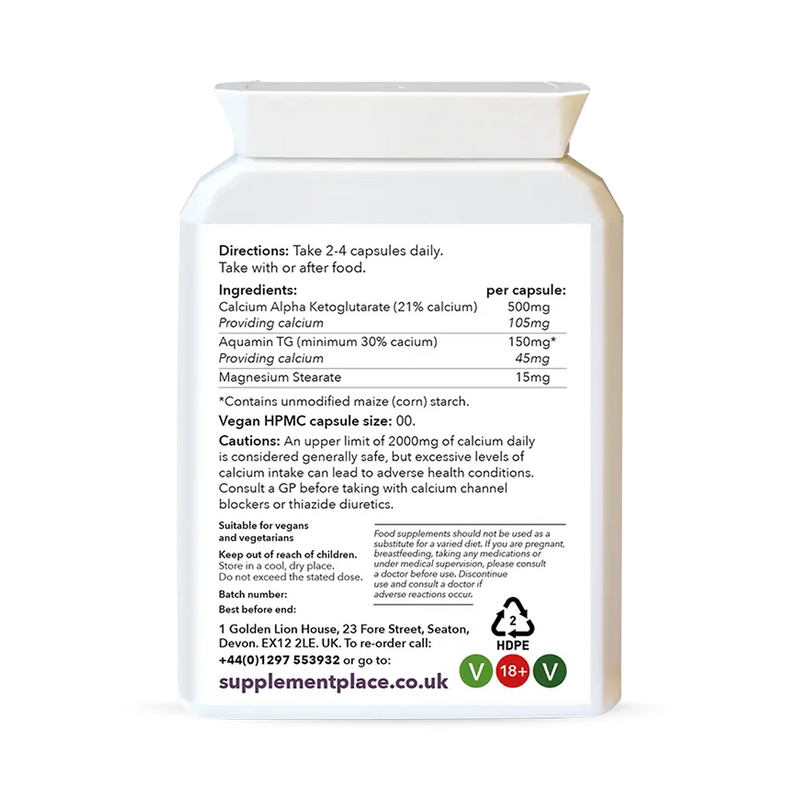 Supplement Place Calcium AKG 500mg 60 capsules, UK version