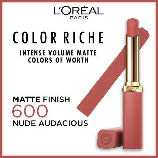 L'Oréal Paris Matte Lipstick 600 Nude Audacious, UK version