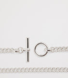 Tilly Sveaas sterling silver T-bar curb-link necklace, UK version