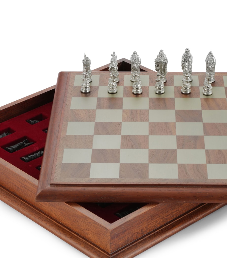 Royal Selangor Camelot pewter chess set, imported from the UK