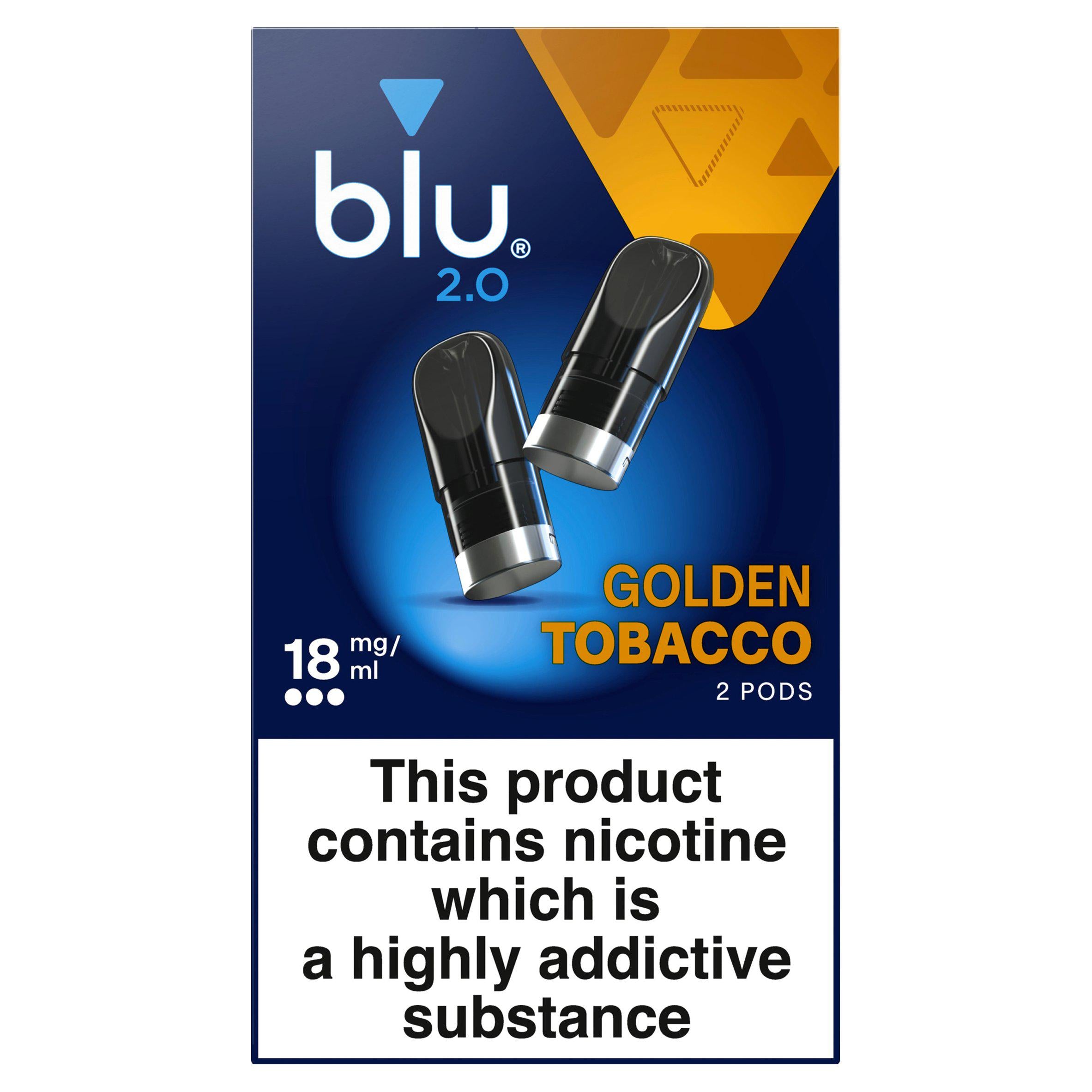 blu 2.0 Pods Golden Tobacco 18mg/ml GOODS Sainsburys   