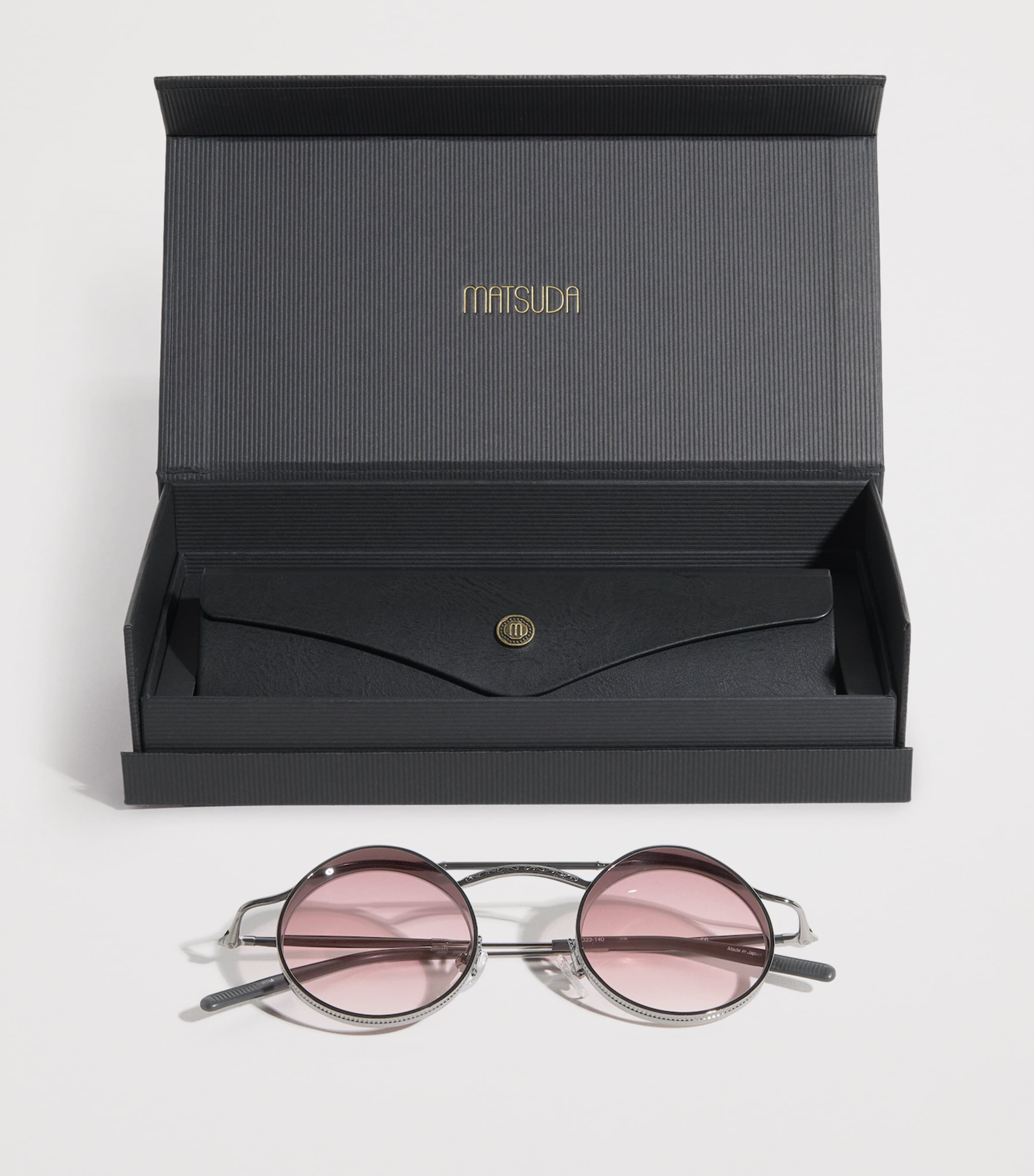 Lunettes de soleil Matsuda 2903H à barre transversale, fabriquées à la main au Japon, importées du Royaume-Uni