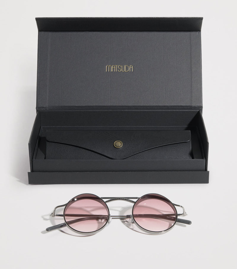 Lunettes de soleil Matsuda 2903H à barre transversale, fabriquées à la main au Japon, importées du Royaume-Uni