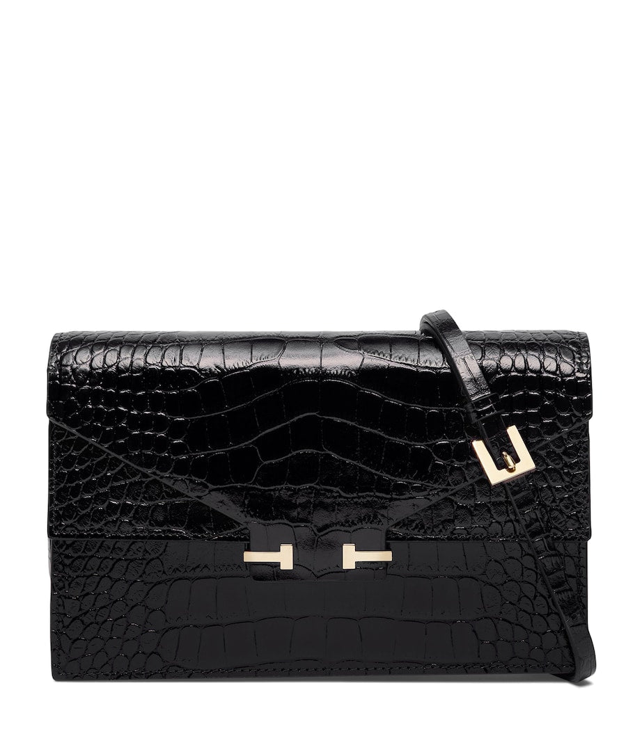 TOM FORD small croc-embossed leather bag, UK version