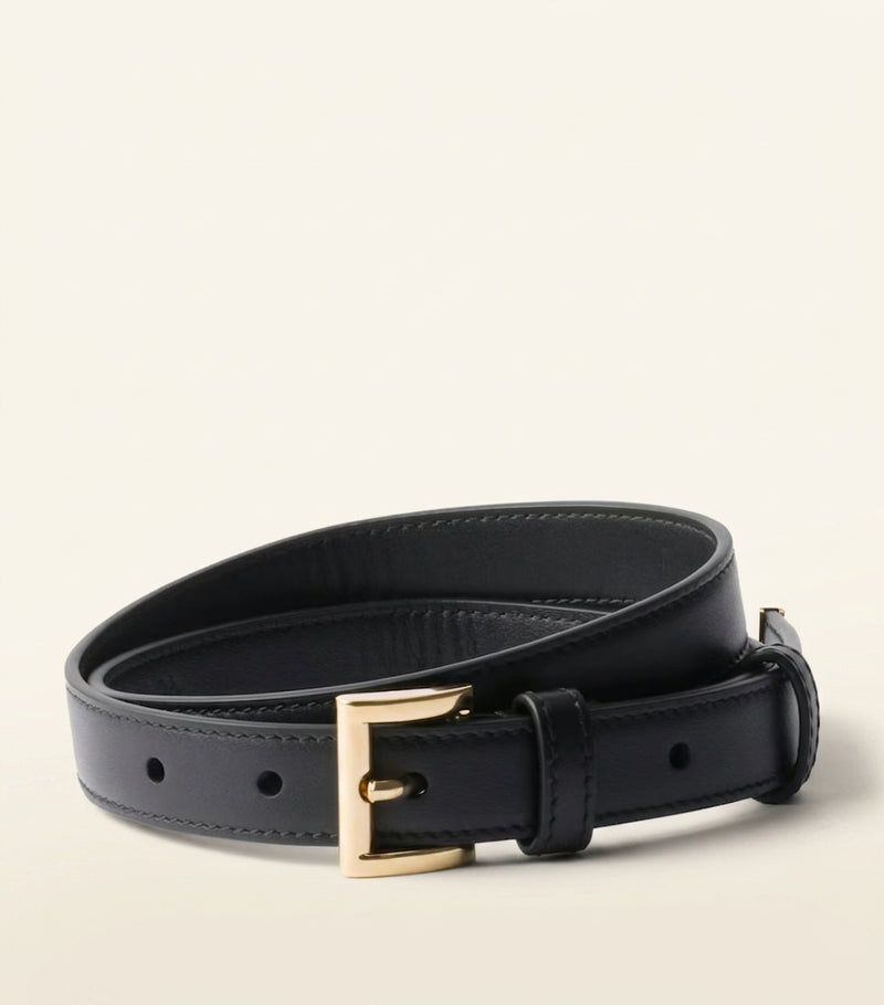 Prada leather triangle belt 2cm - Italian accessory, imported from the UK