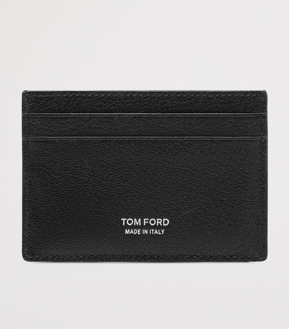 Tom Ford leather card holder with embossed T design, imported from the UK