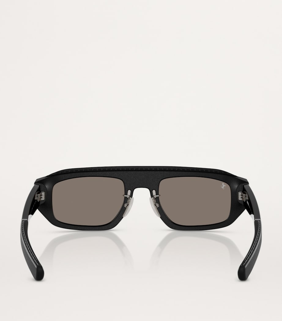 Ferrari acetate pillow sunglasses brown bordeaux lenses, imported from the UK