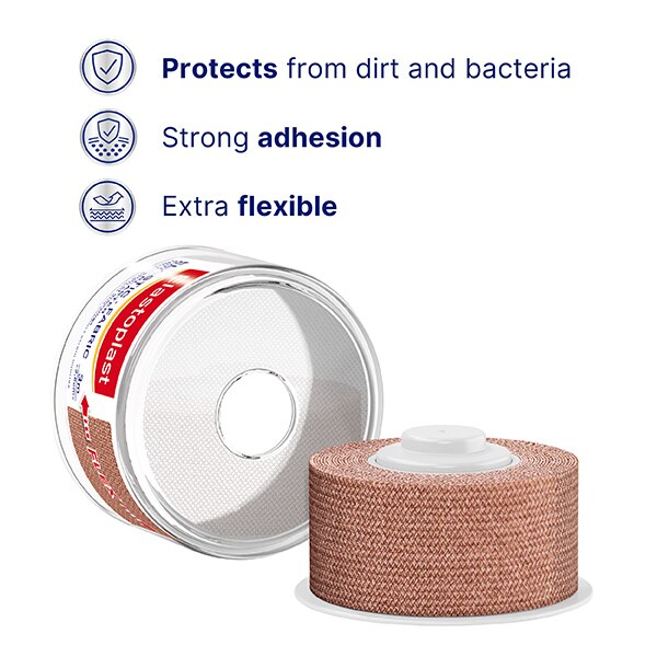 Elastoplast Fabric Elastic Roll Plaster, 2.5cm x 3m GOODS Superdrug   