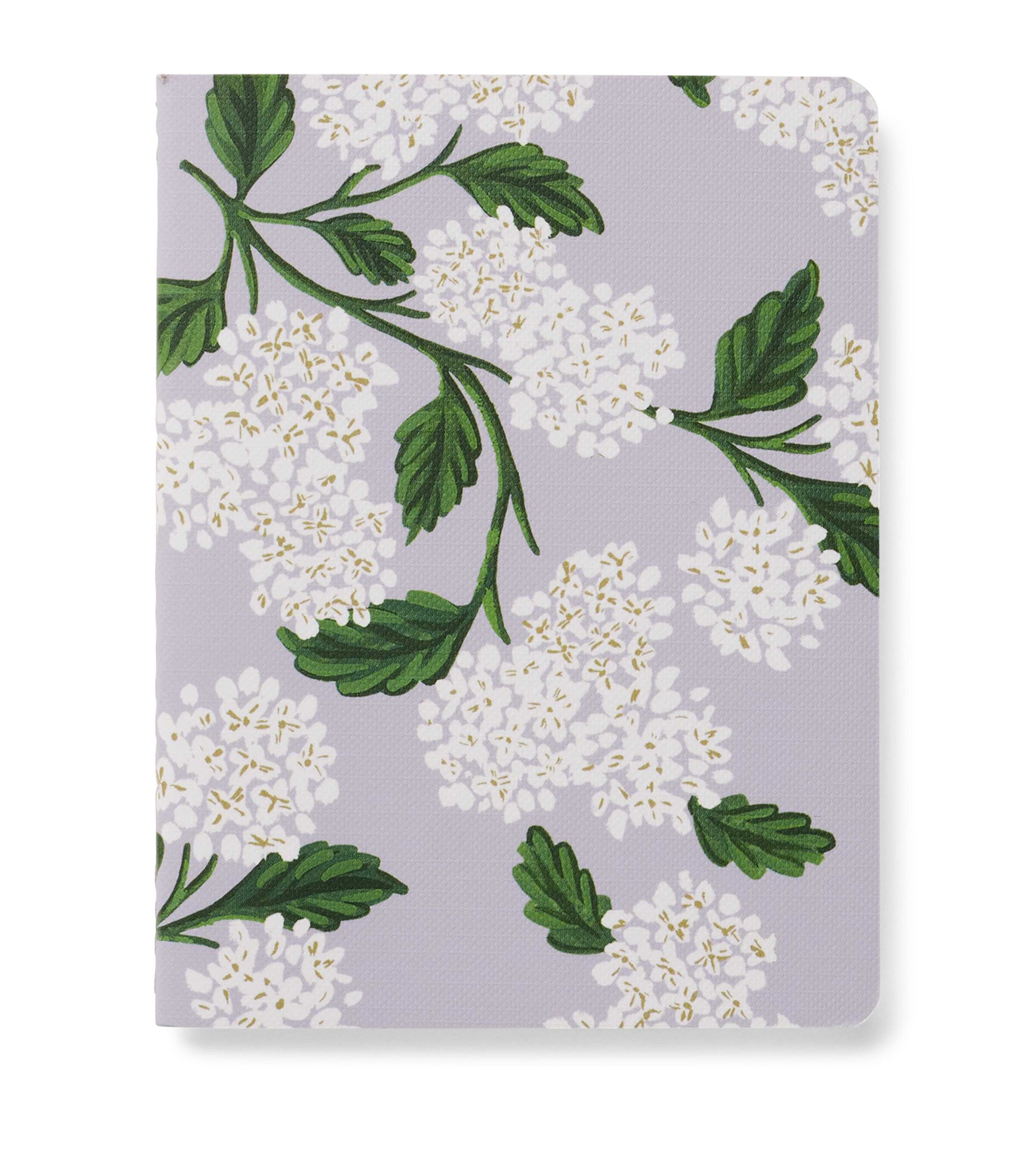 Rifle Paper Co. hydrangea pocket notebooks set of 5, imported from the UK
