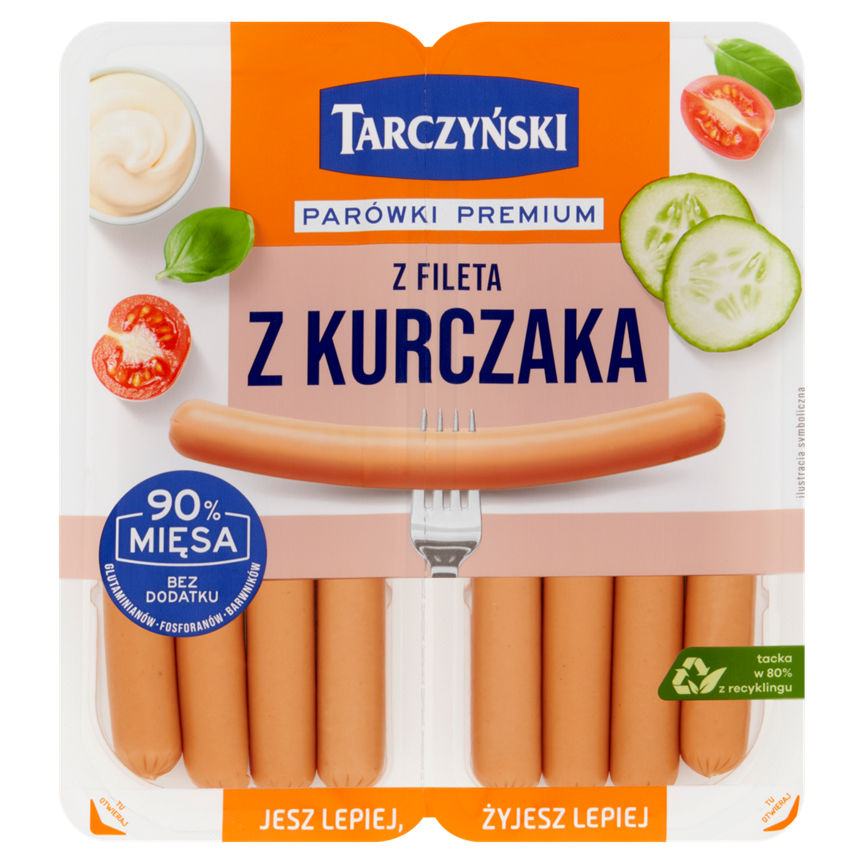 Tarczynski Chicken Fillet Frankfurters 2 x 90g (180g) GOODS ASDA   