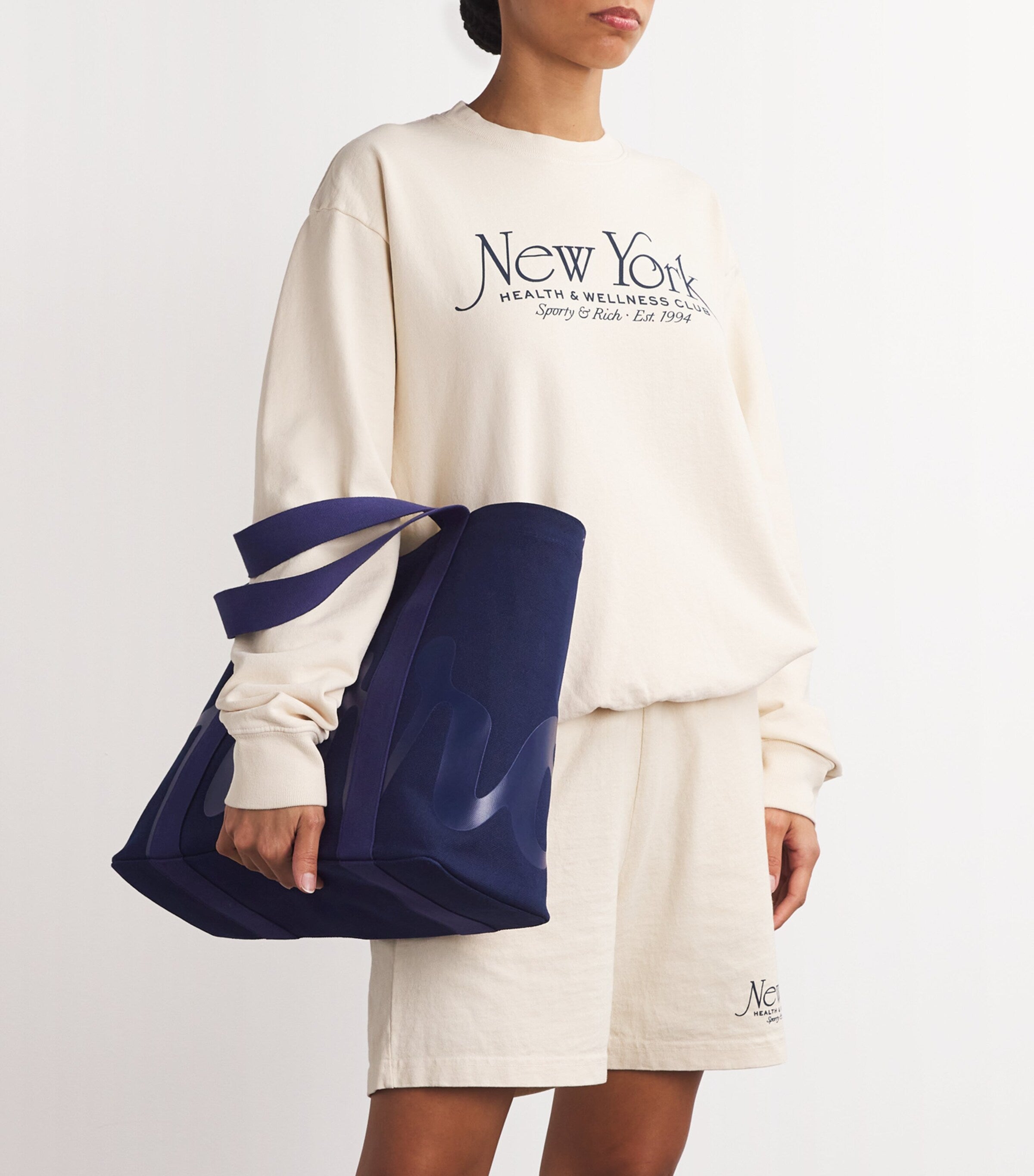 Harrods medium cotton logo tote bag, UK version