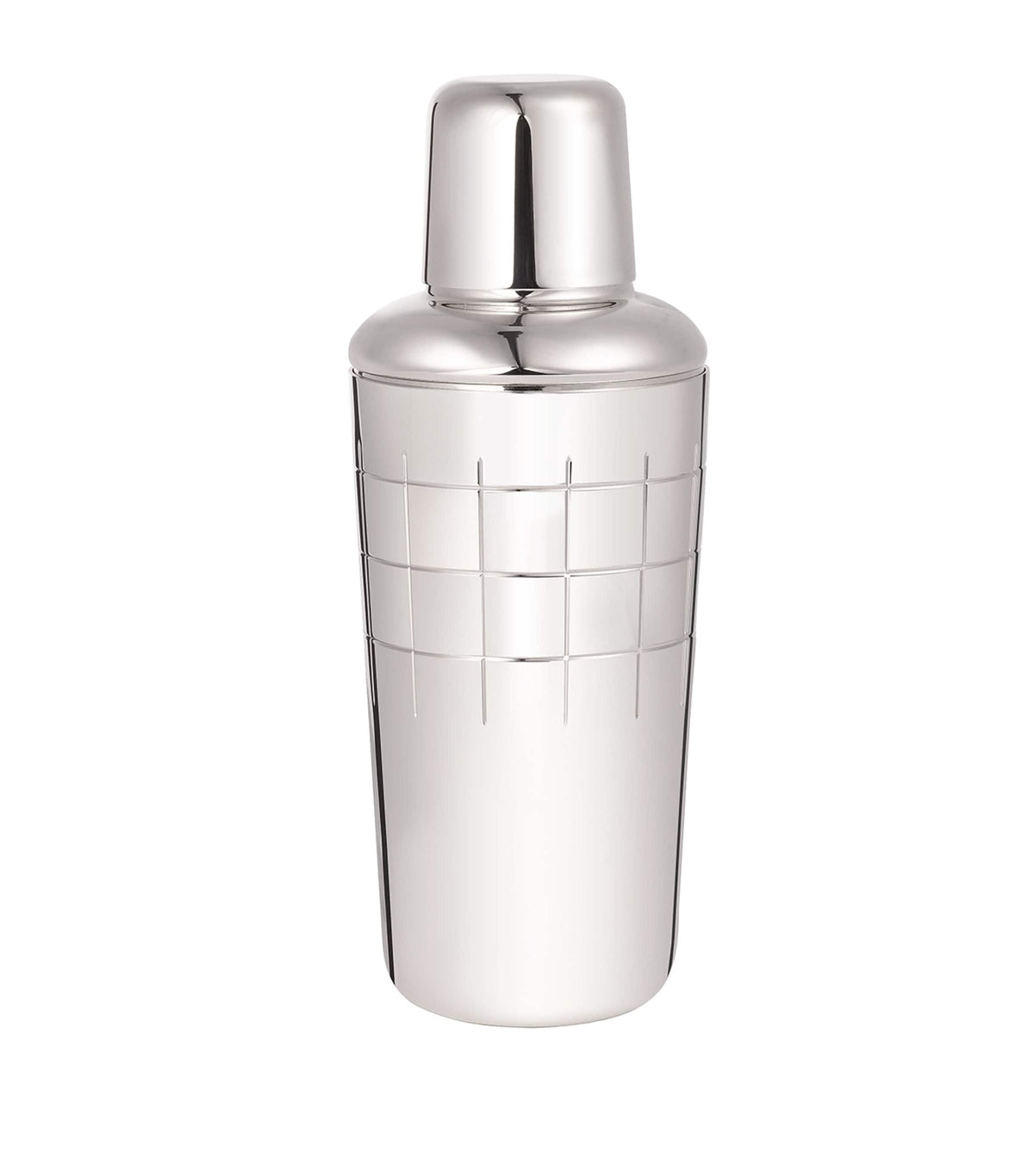 Christofle silver-plated Graphik cocktail shaker (British brand)