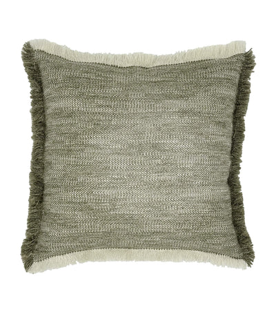 Harrods De Le Cuona Linen-Wool-Blend Fringe Tatami Pillow 50cm x 50cm- Buy online at McGrocer