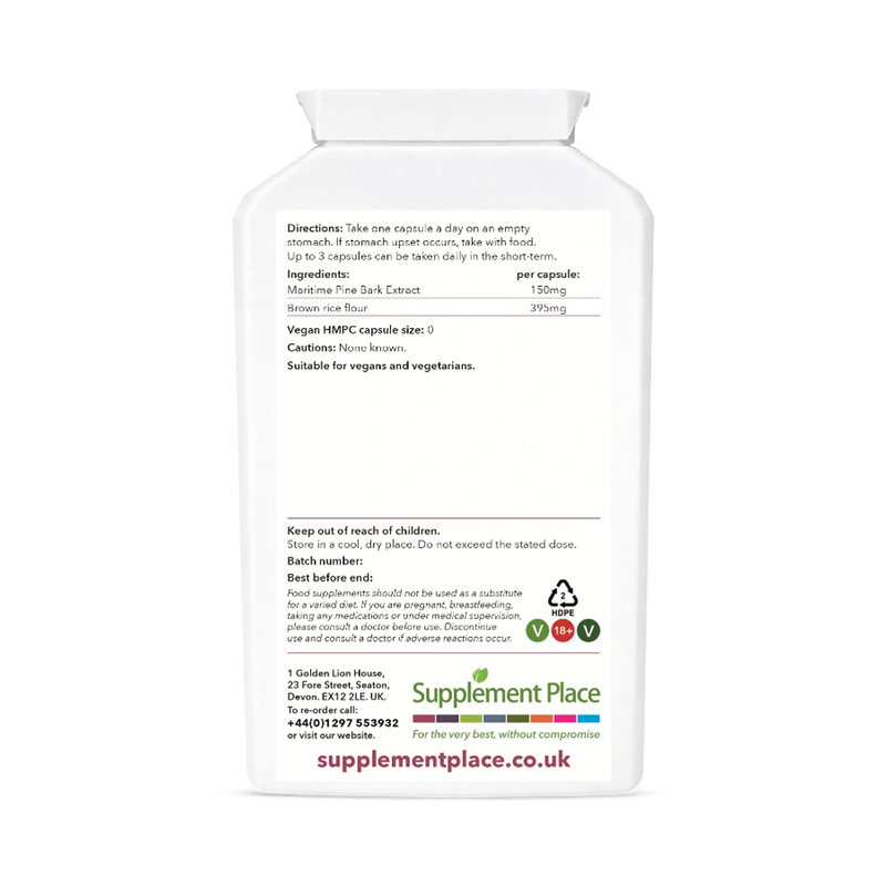 Supplement Place pine bark extract 150mg 240 capsules - British product