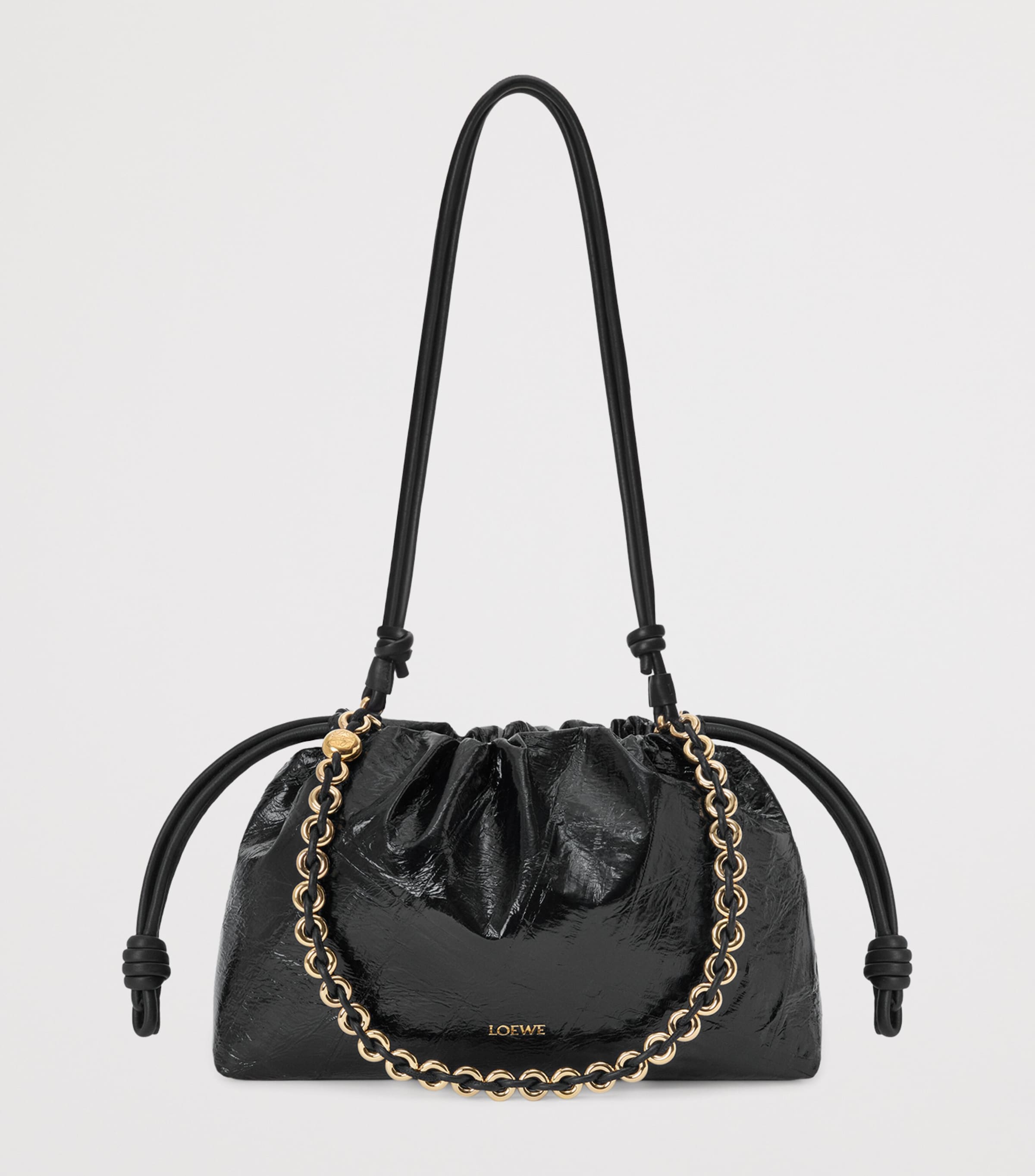 LOEWE medium eel leather Flamenco clutch bag, UK version