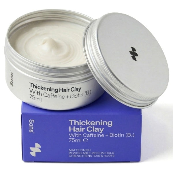 Sons Caffeine Enriched Thickening Hair Clay 75ml (British brand)