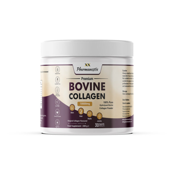 Pharmanostix hydrolysed bovine collagen powder 300g (British brand)