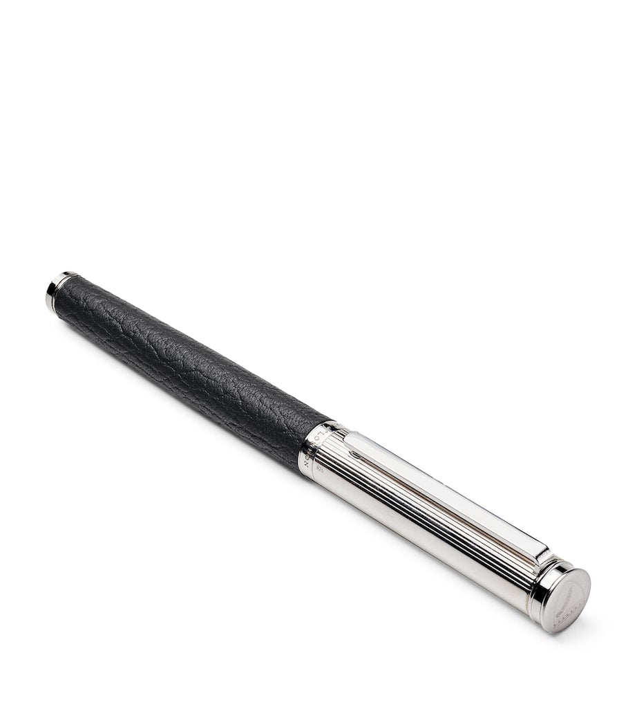 Aspinal of London leather rollerball pen 13.5cm, imported from the UK