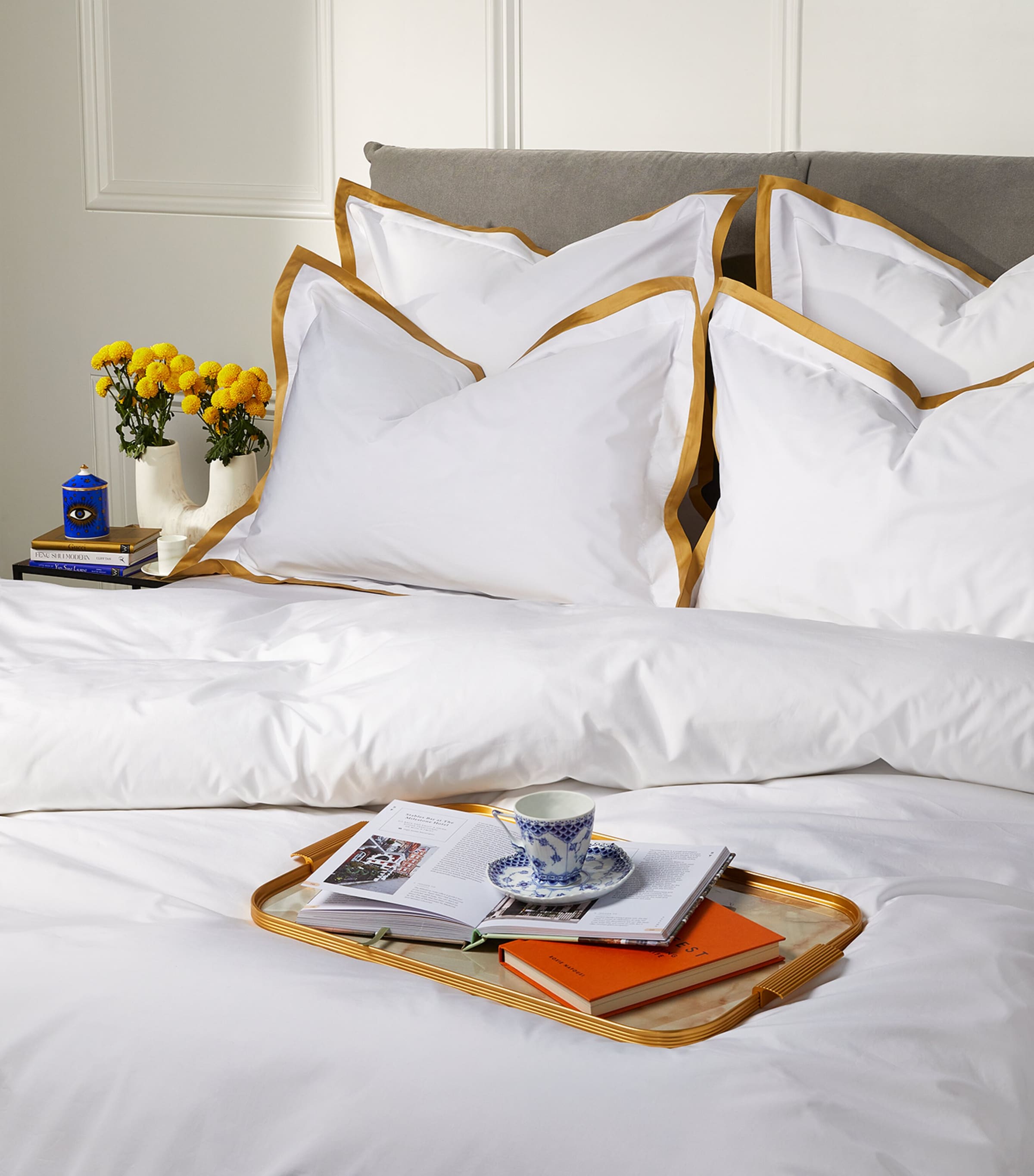 Celso De Lemos Oxford pillowcase with contrasting trims 50x75cm - British product