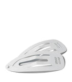 Miu Miu metal logo hair clips set of 2 - British product
