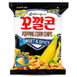 Lotte Kok Kal Cone sweet and spicy popping corn snack - British product