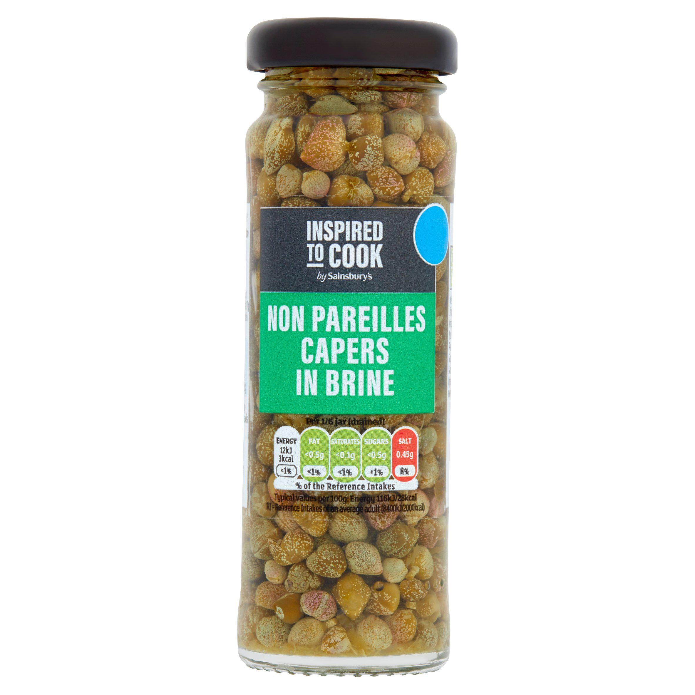 Sainsbury's Non Pareilles Capers in Brine, Inspired to Cook 100g (65g*) GOODS Sainsburys   