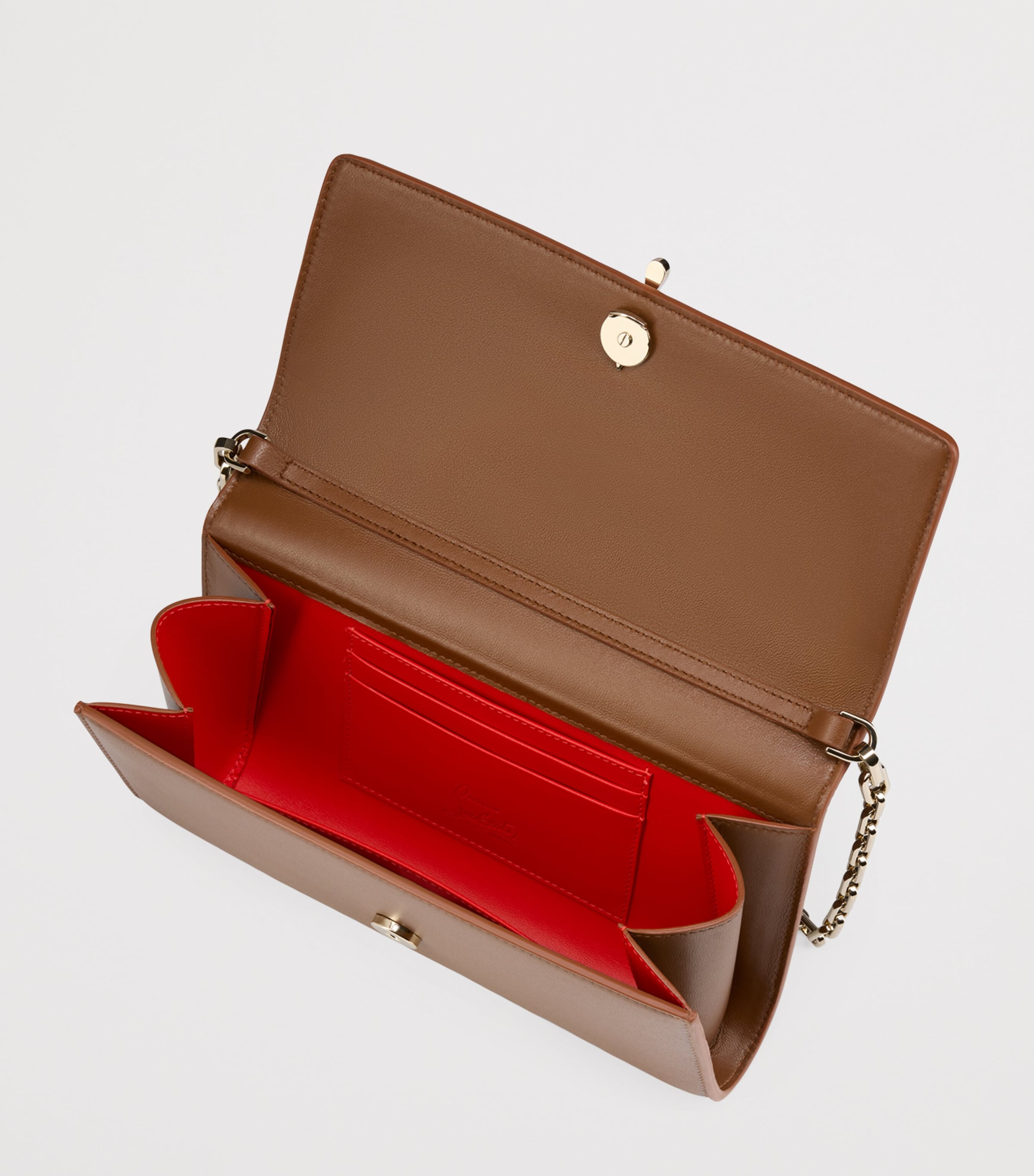Christian Louboutin Bettina nappa leather chain wallet, imported from the UK