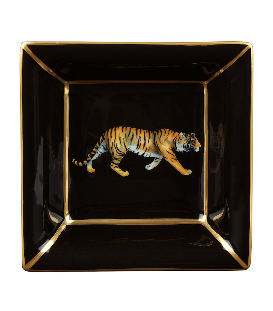 Halcyon Days Square Tiger tray, UK version