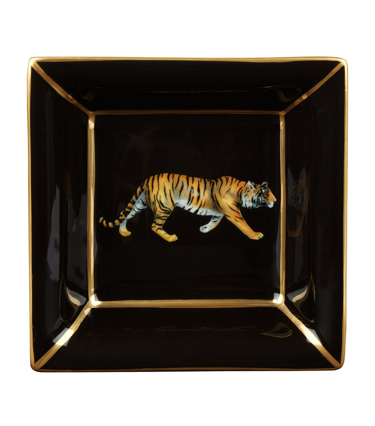 Halcyon Days Square Tiger tray, UK version