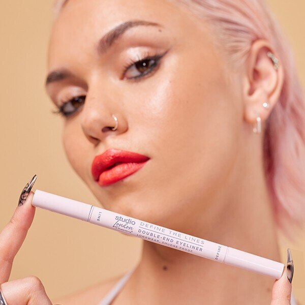 Studio Define The Lines Double End Eyeliner Black