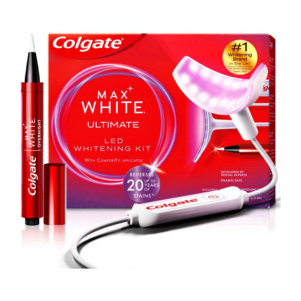 Colgate Max White Ultimate LED Whitening Kit GOODS Boots   