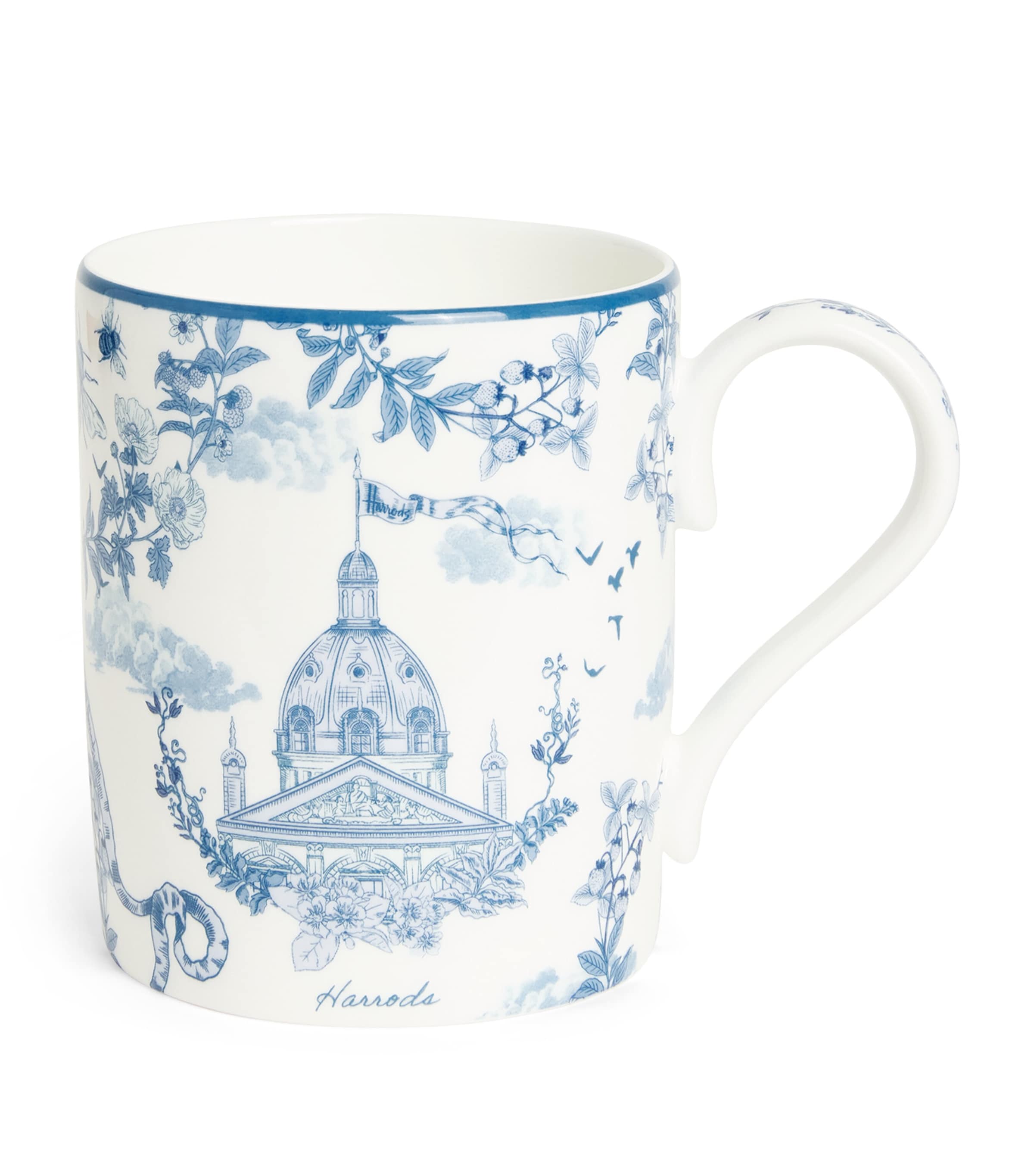 Harrods bone china Toile mug 300ml, UK version