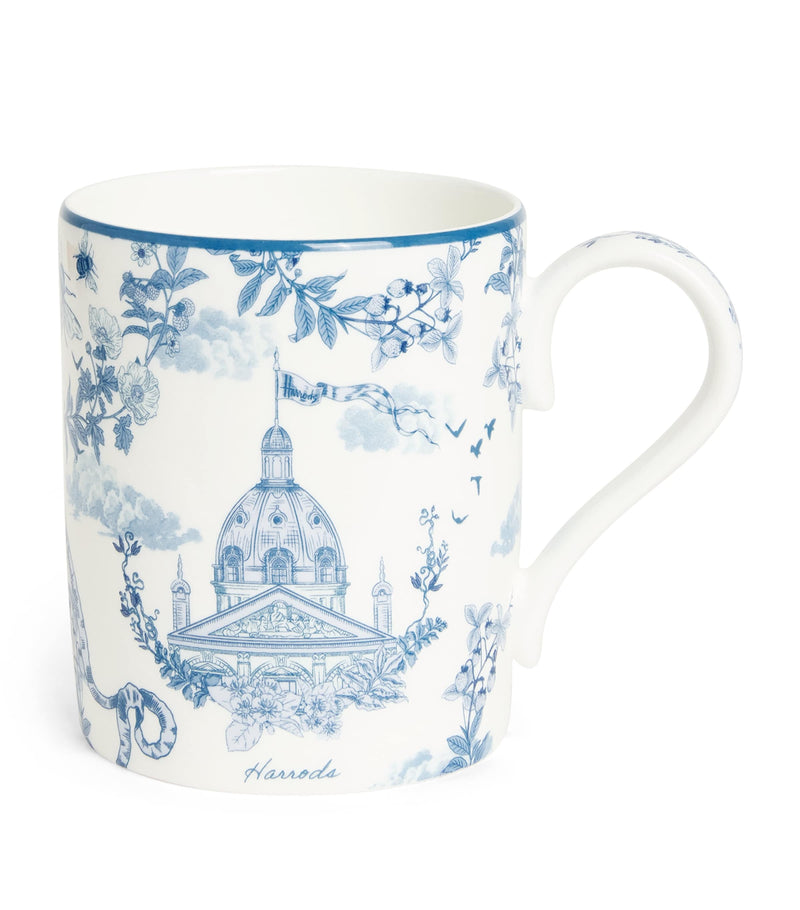 Harrods bone china Toile mug 300ml, UK version