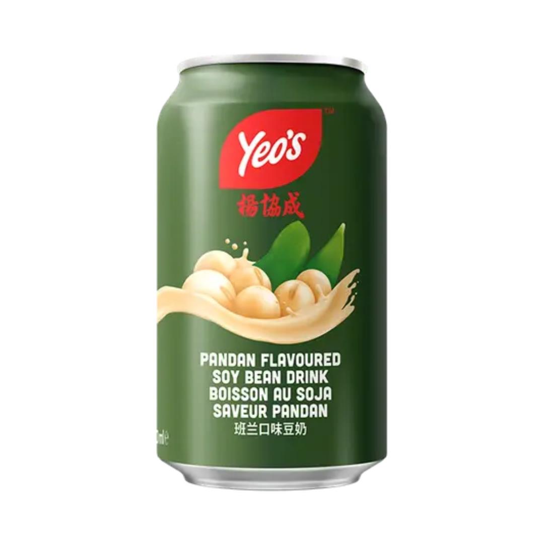 Yeo's soy bean drink with pandan flavour - British product