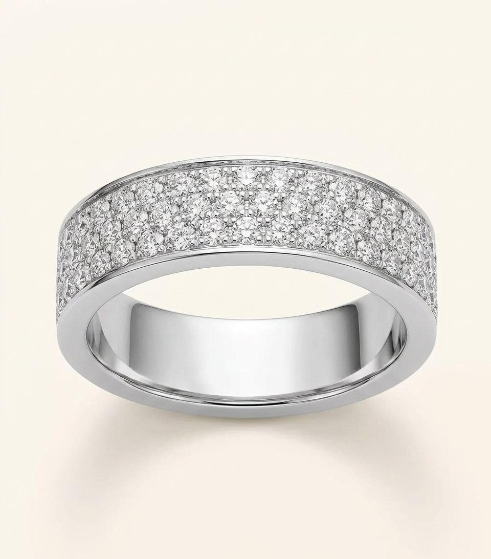 Cartier white gold diamond pavé LOVE ring, UK version