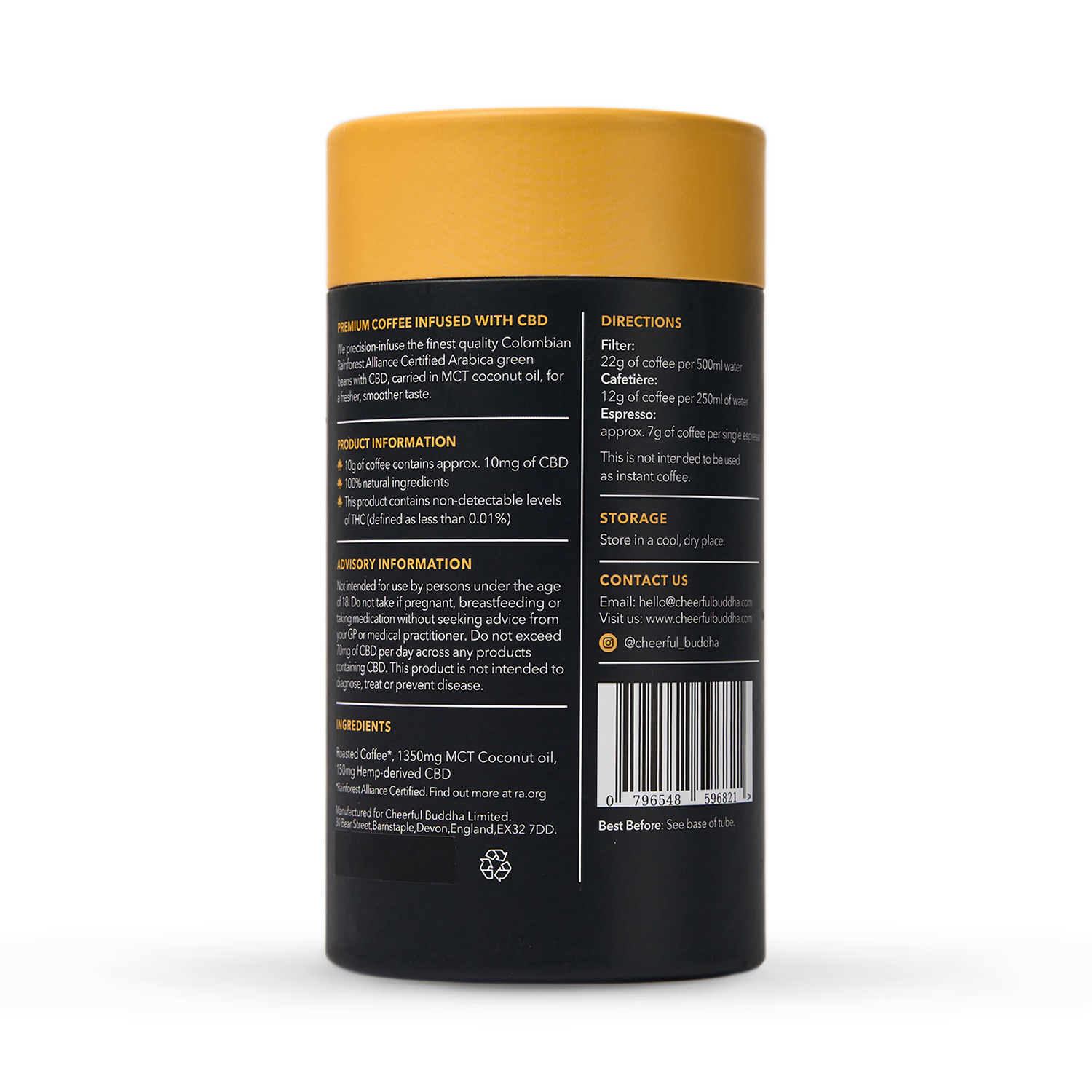 Cheerful Buddha CBD Infused Coffee 150g